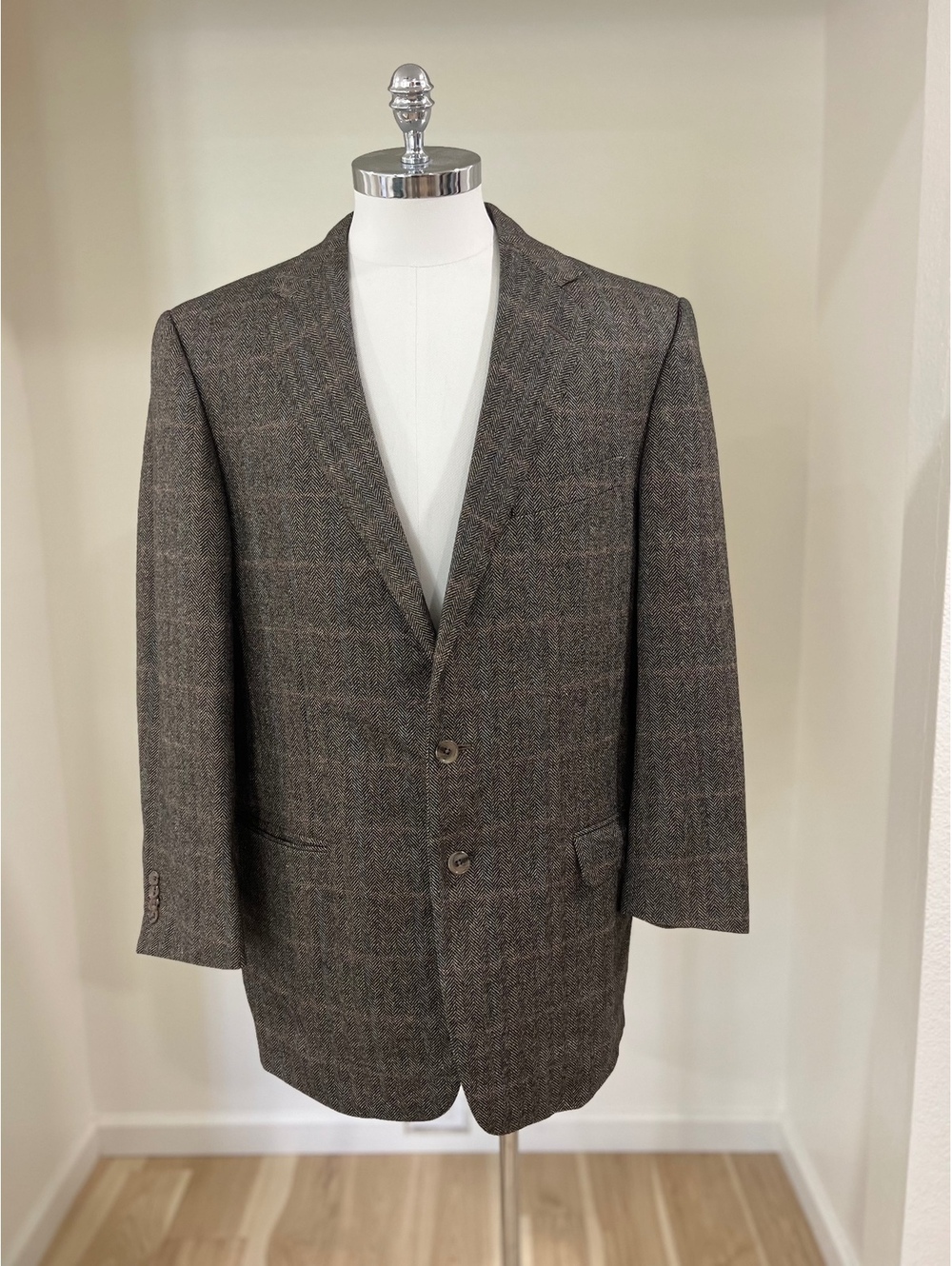 Ermenegildo Zegna Cashmere Wool Plaid Sport Coat Blazer 44R
